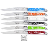 Laguiole Steak Knives, Mix with Silver Foil - Zouf.biz