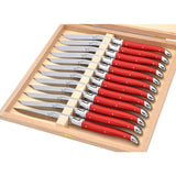 Laguiole Steak Knives, Red Corian