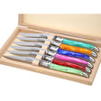 Laguiole Steak Knives, Mix Pearly Acrylic
