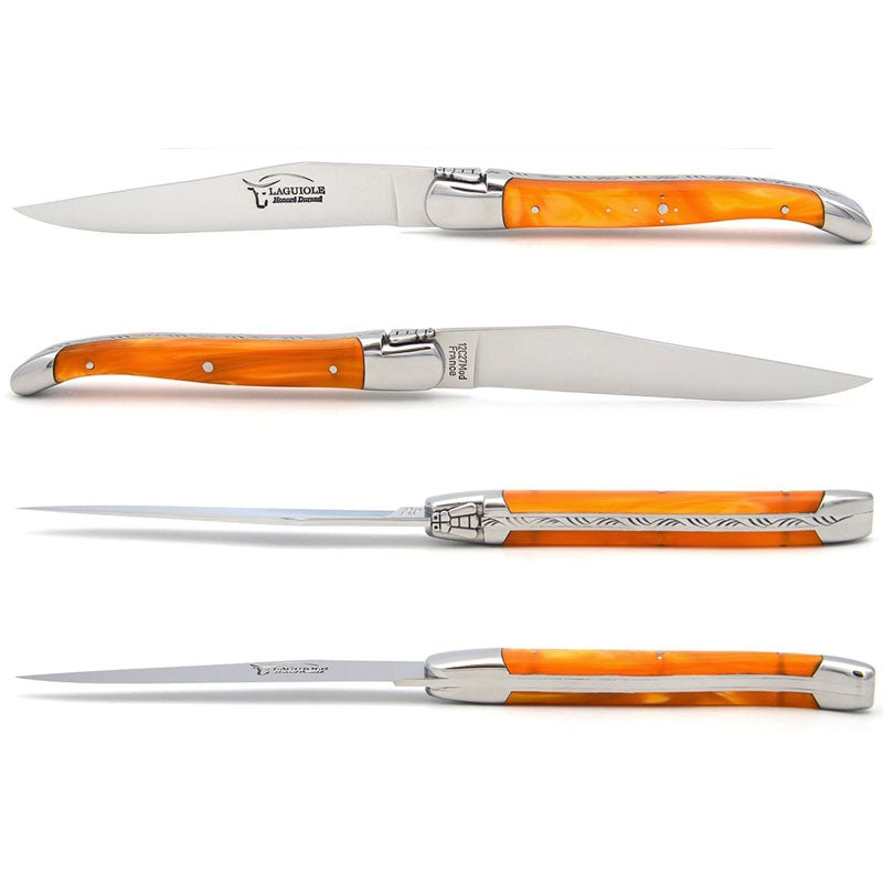 Laguiole Steak Knives, Mix Pearly Acrylic