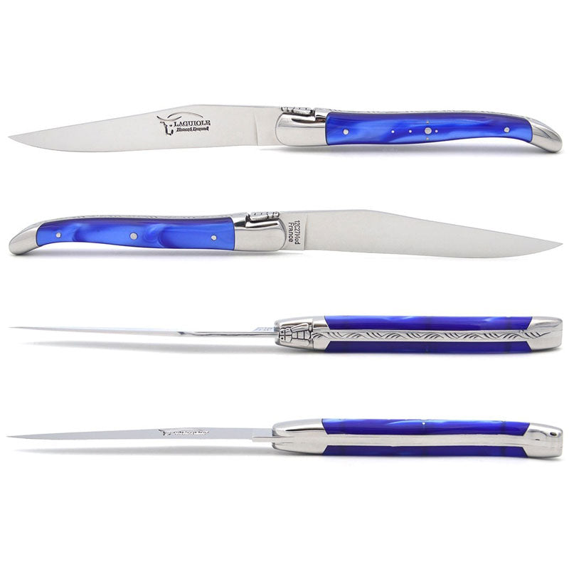 Laguiole Steak Knives, Mix Pearly Acrylic
