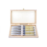 Laguiole Steak Knives, Sand Acrylic