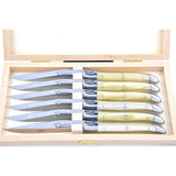 Laguiole Steak Knives, Sand Acrylic