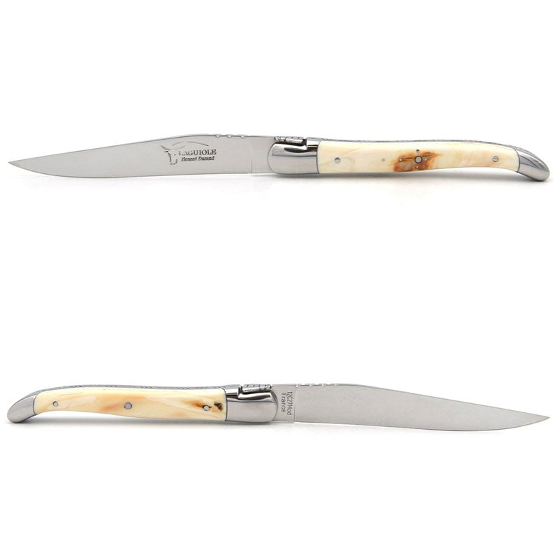 Laguiole Steak Knives Warthog Tooth, Prestige Collection