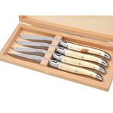 Laguiole Steak Knives Warthog Tooth, Prestige Collection