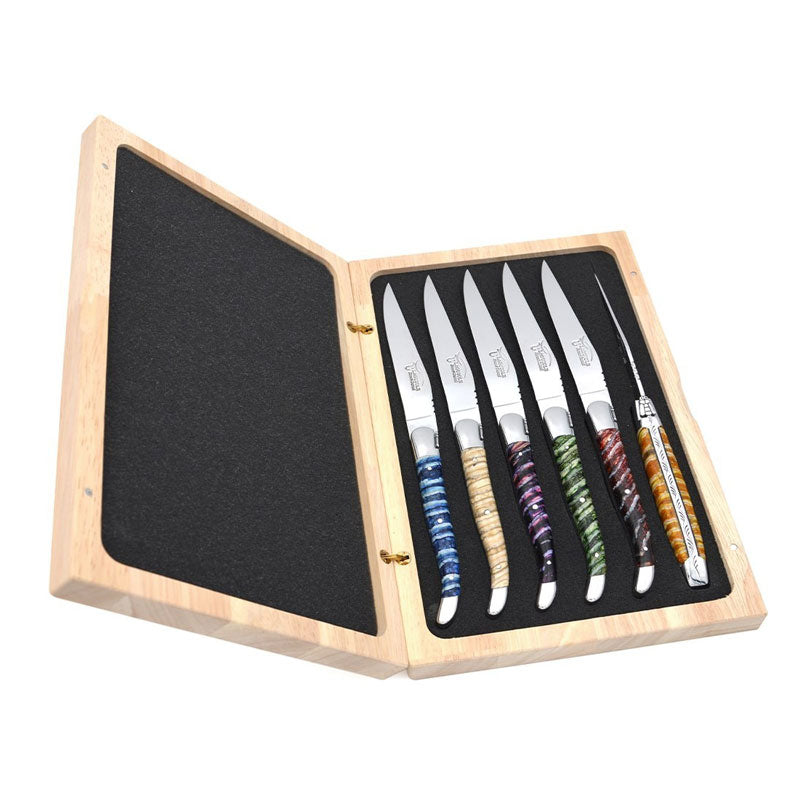 Laguiole Steak Knives Mammoth Molar, Prestige Collection