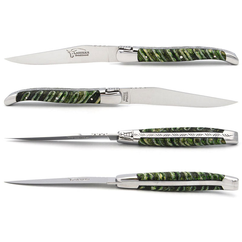 Laguiole Steak Knives Mammoth Molar, Prestige Collection