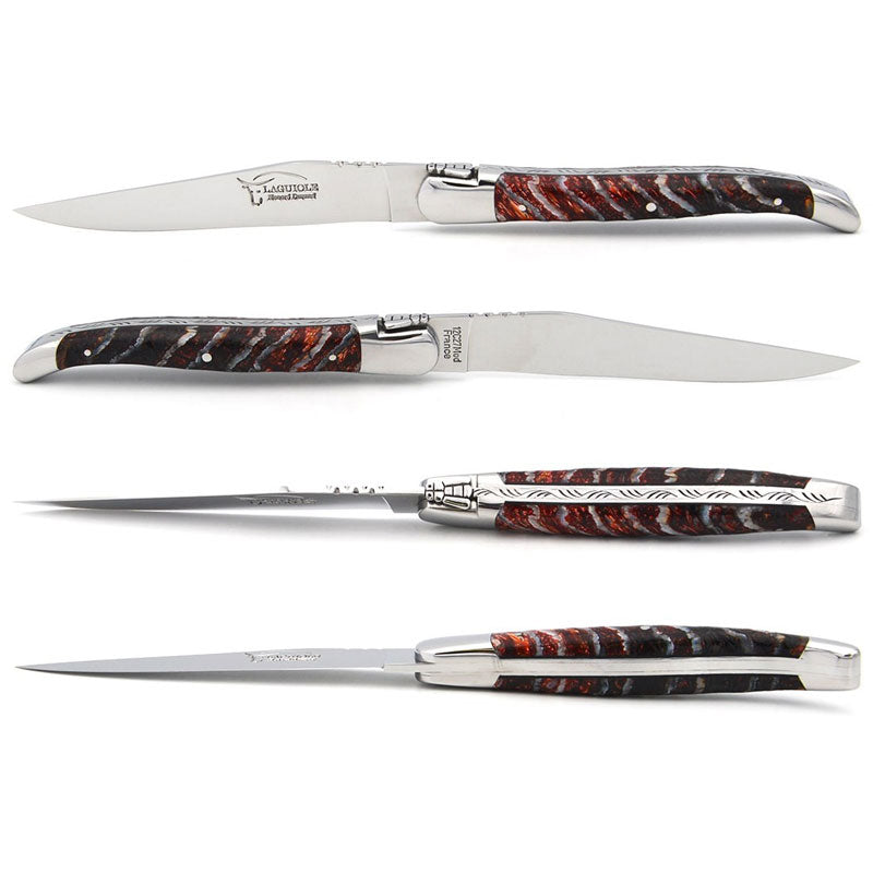 Laguiole Steak Knives Mammoth Molar, Prestige Collection