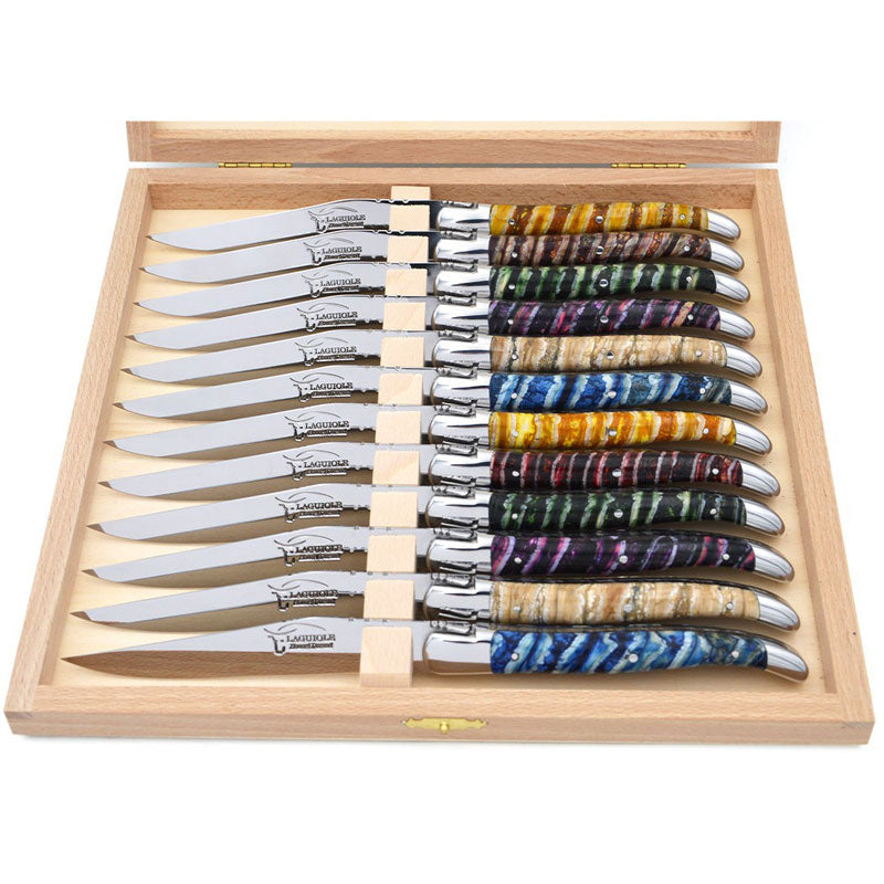 Laguiole Steak Knives Mammoth Molar, Prestige Collection