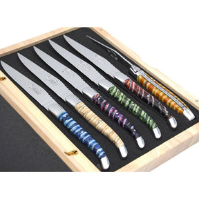 Laguiole Steak Knives Mammoth Molar, Prestige Collection