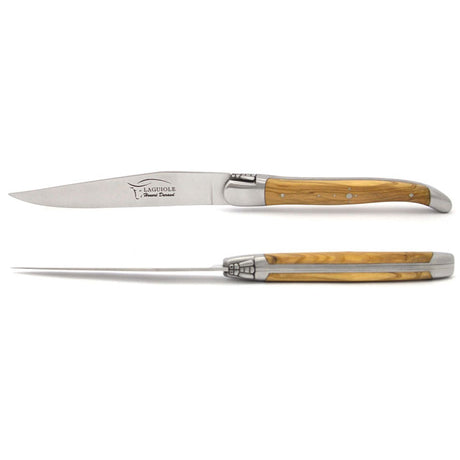 Laguiole Steak Knives, Olive Wood - Zouf.biz