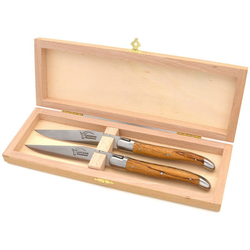 Laguiole Steak Knives Marblewood, Prestige Collection