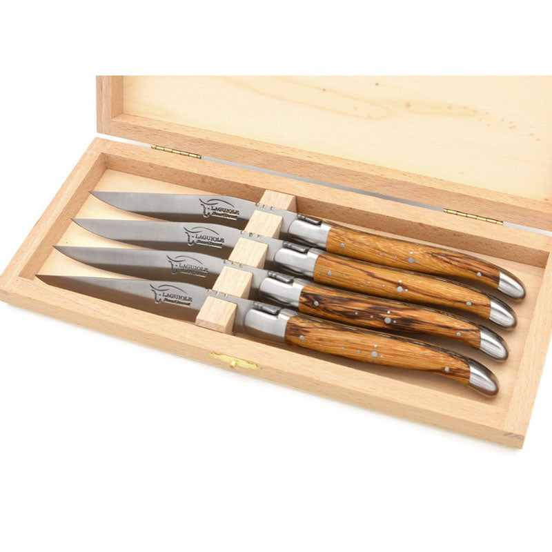 Laguiole Steak Knives Marblewood, Prestige Collection