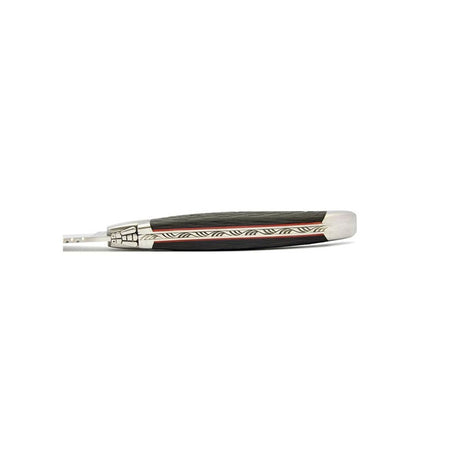 Laguiole Steak Knives in Carbon and Red Vulcanized Fiber, Prestige Collection - Zouf.biz