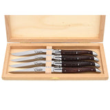 Laguiole Steak Knives Purplewood, Prestige Collection