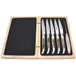 Laguiole Steak Knives Deer Antler, Prestige Collection