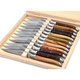 Laguiole Steak Knives Mix Wood, Prestige Collection
