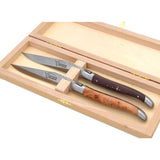 Laguiole Steak Knives Mix Wood, Prestige Collection