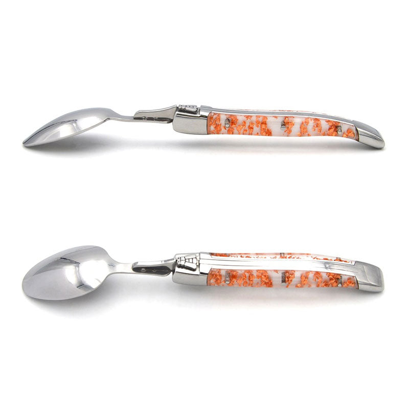 Laguiole Teaspoons, Copper Foil Inclusion