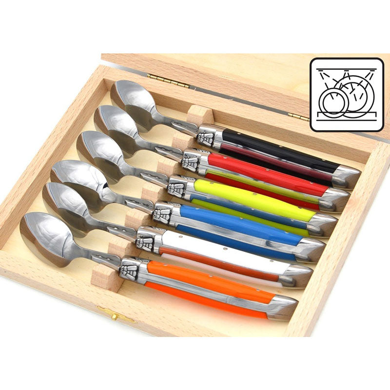 Laguiole Teaspoons, Mix Colours Corian