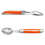 Laguiole Teaspoons, Orange Corian