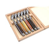 Laguiole Teaspoons Mix Wood, Prestige Collection