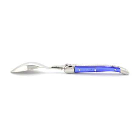 Laguiole Teaspoons, Blue Acrylic - Zouf.biz