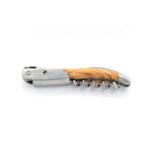 Laguiole Olive Wood Sommelier Corkscrew, Bee & Spring Chiseled, Prestige Collection - Zouf.biz