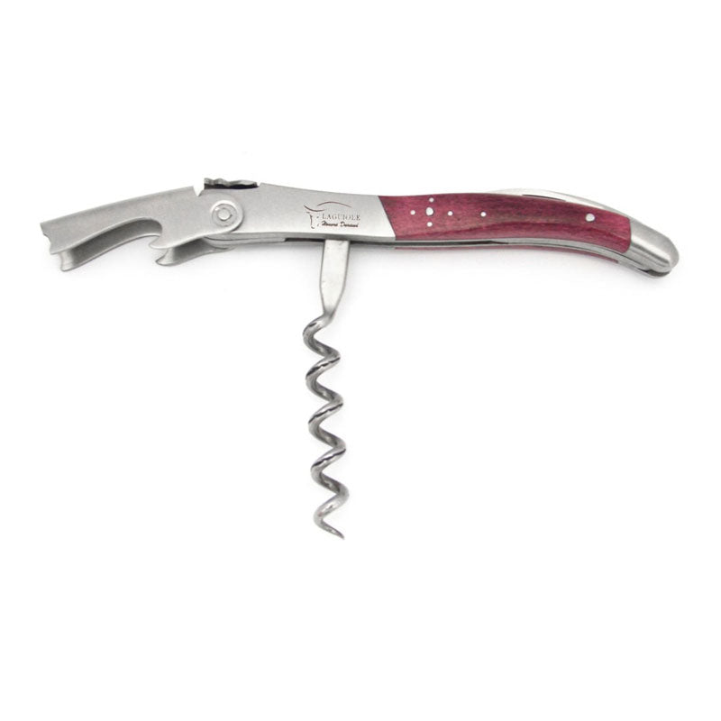 Laguiole Purple-Stained Camel Bone Sommelier Corkscrew, Prestige Collection - Zouf.biz