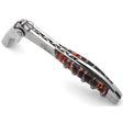 Laguiole Red Fossilized Mammoth Molar Sommelier Corkscrew, Bee & Spring Chiseled, Prestige Collection - Zouf.biz