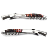 Laguiole Red Fossilized Mammoth Molar Sommelier Corkscrew, Bee & Spring Chiseled, Prestige Collection - Zouf.biz