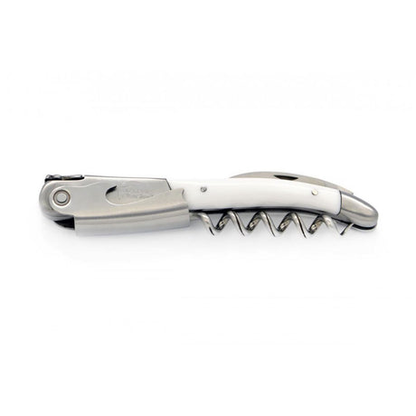 Laguiole White Corian Sommelier Corkscrew - Zouf.biz