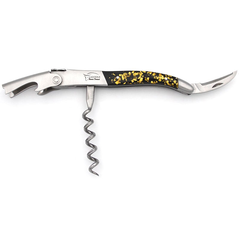 Laguiole Gold Foil Sommelier Corkscrew, Prestige Collection - Zouf.biz