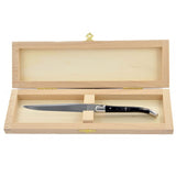 Laguiole Letter Opener - Cut Paper Knife Dark Horn Tip, Prestige Collection - Zouf.biz