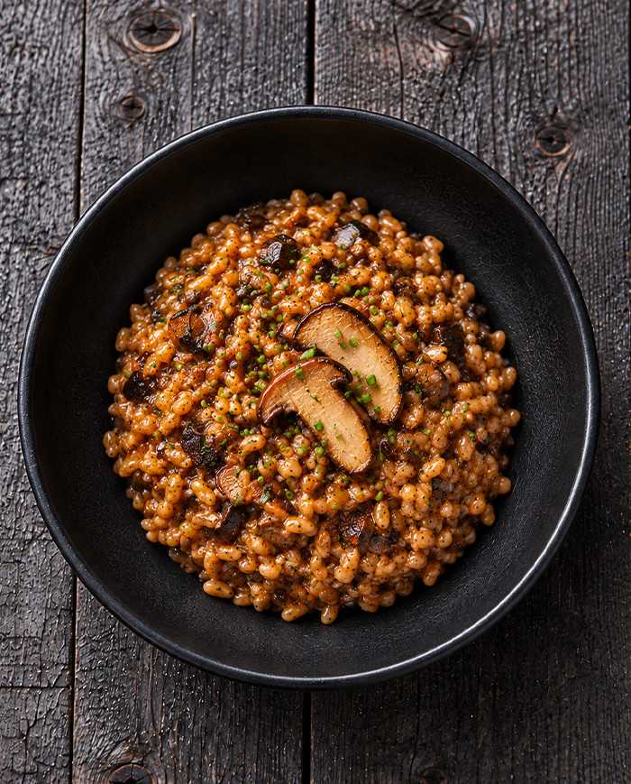 Spelt with Porcini and Summer Truffle