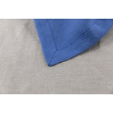 Pure Washed Linen Napkins, Set of 4, Blue Flower