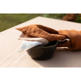 Pure Washed Linen Napkins, Set of 4, Caramel