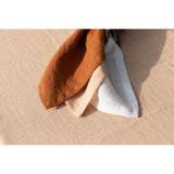 Pure Washed Linen Napkins, Set of 4, Chalk White