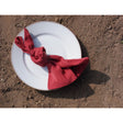 Pure Washed Linen Napkins, Set of 4, Fig Red