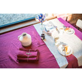 Pure Washed Linen Napkins, Set of 4, Heather Rose