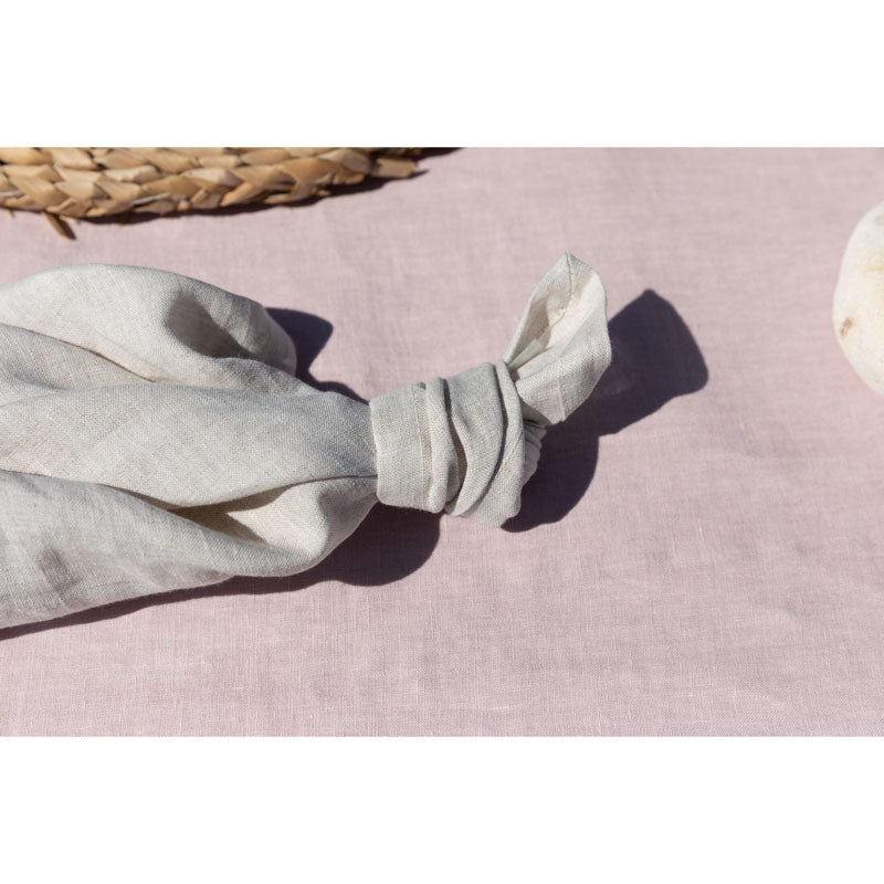 Pure Washed Linen Napkins, Set of 4, Natural