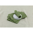 Pure Washed Linen Napkins, Set of 4, Olive Green