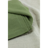 Pure Washed Linen Napkins, Set of 4, Olive Green
