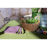 Pure Washed Linen Napkins, Set of 4, Olive Green