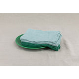 Pure Washed Linen Napkins, Set of 4, Pea Stripe