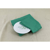 Pure Washed Linen Napkins, Set of 4, Pea Green