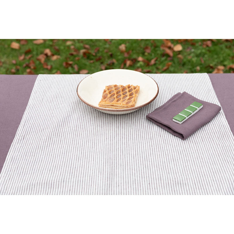 Pure Washed Linen Napkins, Set of 4, Plum