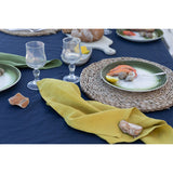Pure Washed Linen Napkins, Set of 4, Saffron
