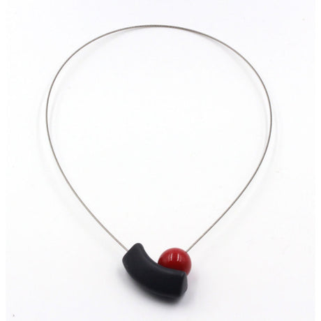 Atome Ceramic Necklace, Cherry - Zouf.biz
