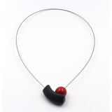 Atome Steel Cable Necklace, Cherry